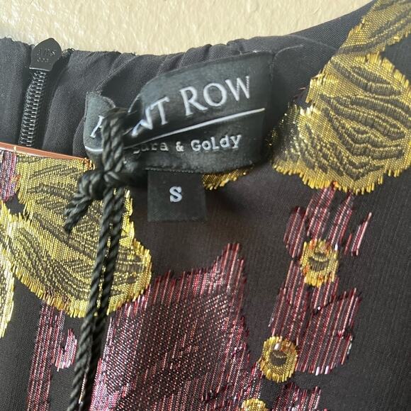 Front Row by Sara & Goldy silk purple and gold Lorax thread size 8 dress - Picture 5 of 7